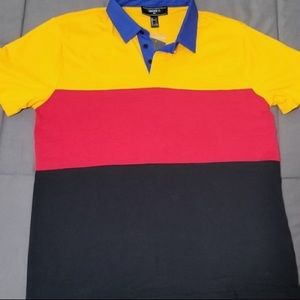 Forever 21 Color Block Polo